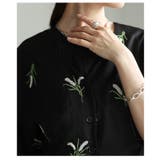 素朴な華やぎ纏う花柄刺繍ノーカラーシャツジャケット レディース ファッション | Sawa a la mode | 詳細画像19 
