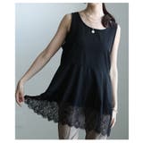 華やぎを忍ばせる裾レースフレアシルエットタンクトップ レディース ファッション | Sawa a la mode | 詳細画像18
