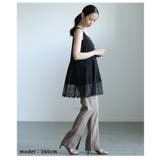 華やぎを忍ばせる裾レースフレアシルエットタンクトップ レディース ファッション | Sawa a la mode | 詳細画像22