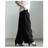 リネンライクな肌心地のバレルレッグワイドパンツ レディース ファッション | Sawa a la mode | 詳細画像8