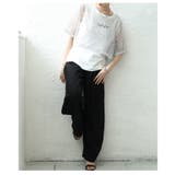 リネンライクな肌心地のバレルレッグワイドパンツ レディース ファッション | Sawa a la mode | 詳細画像13