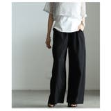 リネンライクな肌心地のバレルレッグワイドパンツ レディース ファッション | Sawa a la mode | 詳細画像15