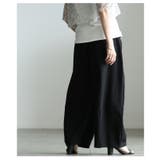 リネンライクな肌心地のバレルレッグワイドパンツ レディース ファッション | Sawa a la mode | 詳細画像18