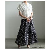 モノトーンで大人に馴染むドット柄フレアスカート レディース ファッション | Sawa a la mode | 詳細画像8 
