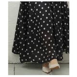 モノトーンで大人に馴染むドット柄フレアスカート レディース ファッション | Sawa a la mode | 詳細画像14 