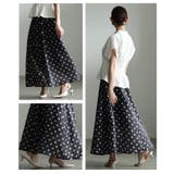 モノトーンで大人に馴染むドット柄フレアスカート レディース ファッション | Sawa a la mode | 詳細画像17 
