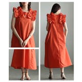 ときめく魅力が光るショルダーフリルAラインワンピース レディース ファッション | Sawa a la mode | 詳細画像18 
