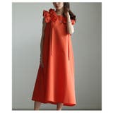 ときめく魅力が光るショルダーフリルAラインワンピース レディース ファッション | Sawa a la mode | 詳細画像22 