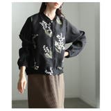 幸運が訪れるスズラン刺繍ジップアップシアーブルゾン レディース ファッション | Sawa a la mode | 詳細画像12 