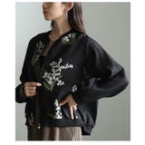 幸運が訪れるスズラン刺繍ジップアップシアーブルゾン レディース ファッション | Sawa a la mode | 詳細画像20 