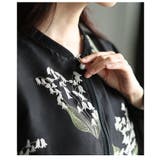幸運が訪れるスズラン刺繍ジップアップシアーブルゾン レディース ファッション | Sawa a la mode | 詳細画像22 