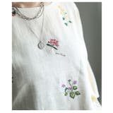 涼し気を纏うボタニカル刺繍リネン混ブラウス レディース ファッション | Sawa a la mode | 詳細画像8 