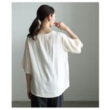 涼し気を纏うボタニカル刺繍リネン混ブラウス レディース ファッション | Sawa a la mode | 詳細画像10 