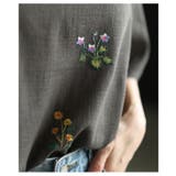 涼し気を纏うボタニカル刺繍リネン混ブラウス レディース ファッション | Sawa a la mode | 詳細画像16 