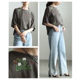 涼し気を纏うボタニカル刺繍リネン混ブラウス レディース ファッション | Sawa a la mode | 詳細画像19 