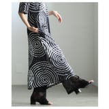 視線をクギ付けにするランダム水玉カットソーワンピース レディース ファッション | Sawa a la mode | 詳細画像4 