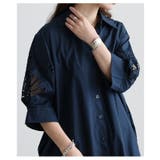 大人の肌見せ叶うレーススリーブコットンロングシャツ レディース ファッション | Sawa a la mode | 詳細画像10 