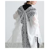 洗練度高まるショール風総レーストッパーカーディガン レディース ファッション | Sawa a la mode | 詳細画像10 