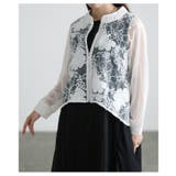 リッチに華やぐ花柄レース異素材シアーブルゾン レディース ファッション | Sawa a la mode | 詳細画像4 