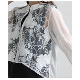 リッチに華やぐ花柄レース異素材シアーブルゾン レディース ファッション | Sawa a la mode | 詳細画像8 