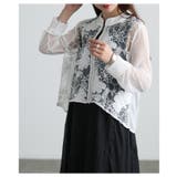 リッチに華やぐ花柄レース異素材シアーブルゾン レディース ファッション | Sawa a la mode | 詳細画像12 