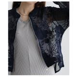 リッチに華やぐ花柄レース異素材シアーブルゾン レディース ファッション | Sawa a la mode | 詳細画像18 