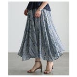 揺れ感まで美しいイレギュラーヘムペイズリースカート レディース ボトムス | Sawa a la mode | 詳細画像4 