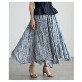 揺れ感まで美しいイレギュラーヘムペイズリースカート レディース ボトムス | Sawa a la mode | 詳細画像8 