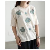 自然体で着映える花刺繍ナチュラルブラウス レディース トップス | Sawa a la mode | 詳細画像15 