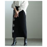 ドラマティックなアシンメトリー花柄刺繍ナロースカート レディース ファッション | Sawa a la mode | 詳細画像21 