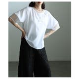 リズムを加えるアシンメトリー立体花柄異素材プルオーバー レディース ファッション | Sawa a la mode | 詳細画像16 