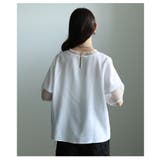 リズムを加えるアシンメトリー立体花柄異素材プルオーバー レディース ファッション | Sawa a la mode | 詳細画像21 