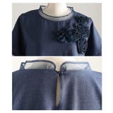 リズムを加えるアシンメトリー立体花柄異素材プルオーバー レディース ファッション | Sawa a la mode | 詳細画像23 