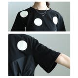 独特な立体感を生むドット柄異素材ギャザーカットソー レディース ファッション | Sawa a la mode | 詳細画像5 