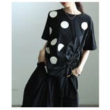 独特な立体感を生むドット柄異素材ギャザーカットソー レディース ファッション | Sawa a la mode | 詳細画像8 