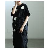独特な立体感を生むドット柄異素材ギャザーカットソー レディース ファッション | Sawa a la mode | 詳細画像12 