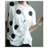独特な立体感を生むドット柄異素材ギャザーカットソー レディース ファッション | Sawa a la mode | 詳細画像16 