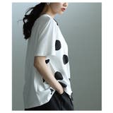 独特な立体感を生むドット柄異素材ギャザーカットソー レディース ファッション | Sawa a la mode | 詳細画像20 