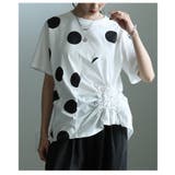 独特な立体感を生むドット柄異素材ギャザーカットソー レディース ファッション | Sawa a la mode | 詳細画像22 