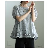 着るだけで華やぐフロッキードットフレアブラウス レディース トップス | Sawa a la mode | 詳細画像2 