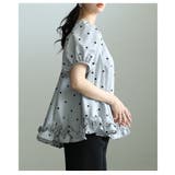 着るだけで華やぐフロッキードットフレアブラウス レディース トップス | Sawa a la mode | 詳細画像8 