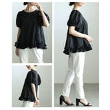 着るだけで華やぐフロッキードットフレアブラウス レディース トップス | Sawa a la mode | 詳細画像17 