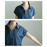 ドラマスティックな裾で着映えるタイ付きティアードチュニック レディース トップス | Sawa a la mode | 詳細画像5 