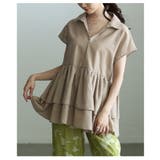 ドラマスティックな裾で着映えるタイ付きティアードチュニック レディース トップス | Sawa a la mode | 詳細画像9 