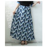 シンプル服が見違える接触冷感アート柄フレアスカート レディース ボトムス | Sawa a la mode | 詳細画像2 