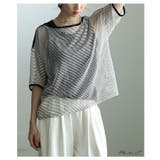 こなれるラフ感で決まるボーダー柄シアープルオーバー レディース ファッション | Sawa a la mode | 詳細画像2 