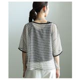 こなれるラフ感で決まるボーダー柄シアープルオーバー レディース ファッション | Sawa a la mode | 詳細画像7 