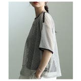 こなれるラフ感で決まるボーダー柄シアープルオーバー レディース ファッション | Sawa a la mode | 詳細画像10 