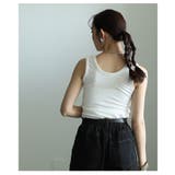 着回し力の高いベロアパイピングスリムタンクトップ レディース ファッション | Sawa a la mode | 詳細画像11 