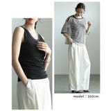 着回し力の高いベロアパイピングスリムタンクトップ レディース ファッション | Sawa a la mode | 詳細画像15 
